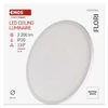 Kép 46/52 - LED felületi lámpatest FLORI kerek, fehér, 22W, semleges fehér