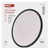 Kép 46/52 - LED felületi lámpatest FLORI fekete, fehér, 22W, semleges fehér