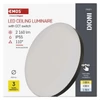 Kép 10/16 - LED-es felületi lámpatest DIONI kerek, fekete, 18W, változtatható CCT-vel