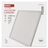 Kép 11/17 - LED felületi lámpatest FLORI négyzet, fehér, 18W, semleges fehér