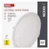 Kép 9/16 - LED süllyesztett lámpatest NEXXO, kerek, fehér, 25W, természetes fehér