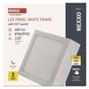 Kép 12/17 - LED felületi lámpatest NEXXO, négyzet, fehér, 7,6W, CCT