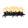 Kép 1/12 - LED fényfüzér – 10x party égő, opál, 5 m, kültéri és beltéri, meleg fehér