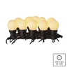 Kép 9/12 - LED fényfüzér – 10x party égő, opál, 5 m, kültéri és beltéri, meleg fehér