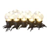 Kép 1/12 - LED fényfüzér – 10x party égő, átlátszó, 5 m, kültéri és beltéri, meleg fehér