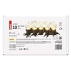 Kép 11/12 - LED fényfüzér – 10x party égő, átlátszó, 5 m, kültéri és beltéri, meleg fehér