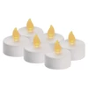 Kép 1/9 - LED dekoráció – 6x teamécses, fehér, 6x CR2032, beltéri, vintage