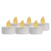 Kép 2/9 - LED dekoráció – 6x teamécses, fehér, 6x CR2032, beltéri, vintage