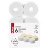 Kép 7/9 - LED dekoráció – 6x teamécses, fehér, 6x CR2032, beltéri, vintage
