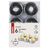 Kép 6/8 - LED dekoráció – 6x teamécses, ezüst, 6x CR2032, beltéri, vintage