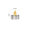 Kép 7/8 - LED dekoráció – 6x teamécses, ezüst, 6x CR2032, beltéri, vintage
