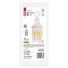 Kép 7/8 - LED dekoráció – lámpa, antik, fehér, villogó, 3x AAA, beltéri, vintage, időzítő