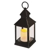 Kép 1/8 - LED dekoráció – lámpa, antik, fekete, villogó, 3x AAA, beltéri, vintage, időzítő