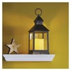 Kép 4/8 - LED dekoráció – lámpa, antik, fekete, villogó, 3x AAA, beltéri, vintage, időzítő
