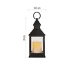 Kép 8/8 - LED dekoráció – lámpa, antik, fekete, villogó, 3x AAA, beltéri, vintage, időzítő