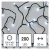Kép 4/10 - LED karácsonyi fényfüzér, cseresznye – golyók, 20 m, kültéri s beltéri, hideg fehér, progr