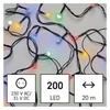 Kép 4/10 - LED karácsonyi fényfüzér, cseresznye – golyók, 20 m, kültéri és beltéri, többszínű, időz.