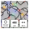 Kép 4/10 - LED karácsonyi fényfüzér, cseresznye – golyók, 48 m, kültéri és beltéri, többszínű, időz.