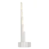 Kép 6/12 - LED gyertyatartó, fehér, 24,5 cm, 3x AA, beltéri, meleg fehér, időzítő