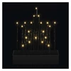 Kép 10/12 - LED gyertyatartó, fekete, 27,5 cm, 3x AA, beltéri, meleg fehér, időzítő