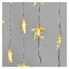 Kép 1/9 - LED karácsonyi fényfüggöny – csillagok, 120x90 cm, beltéri, meleg fehér, időzítő