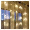 Kép 8/9 - LED karácsonyi fényfüggöny – csillagok, 120x90 cm, beltéri, meleg fehér, időzítő