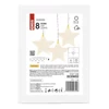 Kép 11/13 - LED karácsonyi fényfüggöny – csillagok, 45x84 cm, kültéri és beltéri, meleg fehér