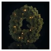 Kép 8/9 - LED karácsonyi koszorú, 40 cm, 2x AA, beltéri, meleg fehér, időzítő