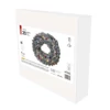 Kép 3/10 - LED karácsonyi koszorú, havas, 38 cm, 2x AA, beltéri, meleg fehér, időzítő