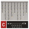 Kép 11/14 - Standard LED sorolható karácsonyi füzér – jégcsapok, 2,5 m, kültéri, meleg fehér