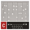 Kép 11/14 - Standard LED sorolható füzér, villogó – jégcsapok, 2,5 m, kültéri, hideg fehér