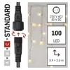 Kép 4/13 - Standard LED sorolható füzér, villogó – jégcsapok, 2,5 m, kültéri, meleg/hideg fehér