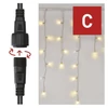 Kép 8/13 - Standard LED sorolható füzér, villogó – jégcsapok, 2,5 m, kültéri, meleg/hideg fehér