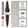 Kép 4/13 - Standard LED sorolható füzér, pulzáló – jégcsapok, 2,5 m, kültéri, piros/vintage