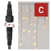 Kép 8/13 - Standard LED sorolható füzér, pulzáló – jégcsapok, 2,5 m, kültéri, piros/vintage