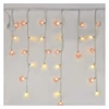 Kép 9/13 - Standard LED sorolható füzér, pulzáló – jégcsapok, 2,5 m, kültéri, piros/vintage
