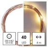 Kép 4/12 - LED karácsonyi nano fényfüzér, réz, 4 m, kültéri és beltéri, meleg fehér, időzítő