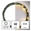 Kép 4/12 - LED karácsonyi nano fényfüzér, zöld, 4 m, kültéri és beltéri, meleg fehér, időzítő