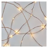 Kép 9/12 - LED karácsonyi nano fényfüzér, réz, 0,9 m, 2x AA, beltéri, meleg fehér, időzítő
