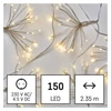 Kép 4/15 - LED fényfüzér – fürtök, nano, 2,35 m, beltéri, meleg fehér, időzítő