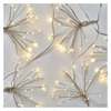Kép 12/15 - LED fényfüzér – fürtök, nano, 2,35 m, beltéri, meleg fehér, időzítő