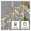 Kép 15/15 - LED fényfüzér – fürtök, nano, 2,35 m, beltéri, meleg fehér, időzítő