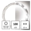 Kép 4/12 - LED karácsonyi nano fényfüzér, ezüst, 10 m, kültéri és beltéri, hideg fehér, időzítő