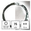Kép 4/12 - LED karácsonyi nano fényfüzér, zöld, 7,5 m, kültéri és beltéri, hideg fehér, időzítő