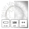 Kép 4/14 - LED karácsonyi nano fényfüzér – süni, 2,4 m, 3x AA, beltéri, hideg fehér, időzítő