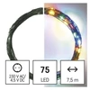 Kép 4/12 - LED karácsonyi nano fényfüzér, zöld, 7,5 m, kültéri és beltéri, többszínű, időzítő