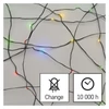 Kép 12/12 - LED karácsonyi nano fényfüzér, zöld, 15 m, kültéri és beltéri, többszínű, időzítő