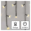 Kép 14/14 - LED karácsonyi jégcsapok, 3,6 m, kültéri és beltéri, meleg fehér, programokkal