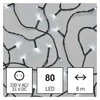 Kép 4/14 - LED karácsonyi fényfüzér, 8 m, kültéri és beltéri, hideg fehér, időzítő