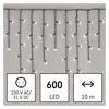 Kép 4/13 - LED karácsonyi jégcsapok, 10 m, kültéri és beltéri, hideg fehér, programokkal